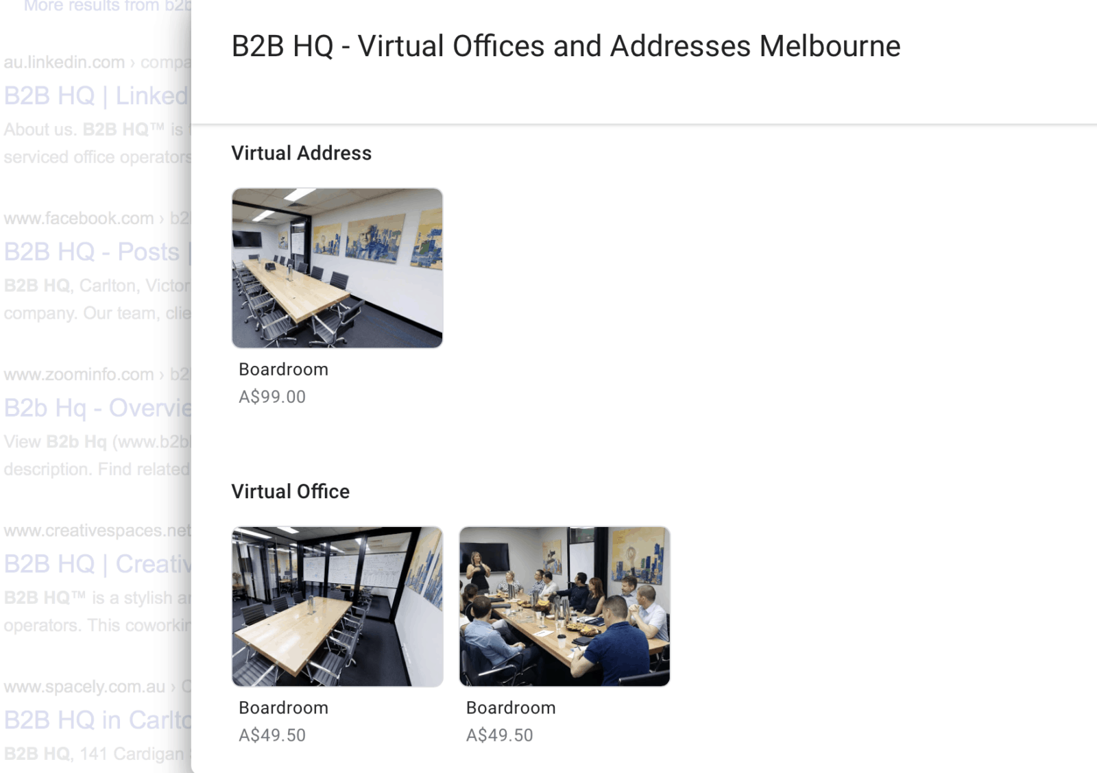 B2B HQ Google Optimisation
